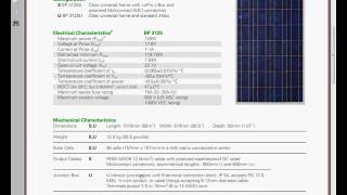 Panneau PhotoVoltaique BP SOLAR 3125 [upl. by Drahsar959]