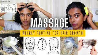 Weekly Massage Hair Growth Ritual Ayurvedic Marma Techniques amp Silicone Scalp Massager [upl. by Ahsiemak]