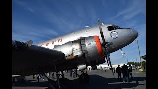 Beautiful Western Airlines DC3 taxi in to monroe [upl. by Bigford801]