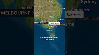 LA to Melbourne Qantas QF94 flight route travel [upl. by Christi]