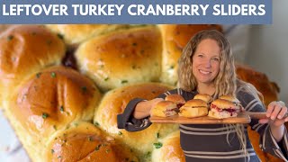 Leftover Turkey Cranberry Sliders on Hawaiian Rolls [upl. by Elletnohs]