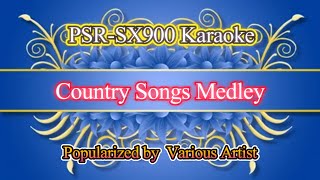 Country Songs Medley Various Artist Video Karaoke [upl. by Gaylor]