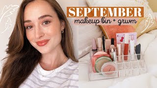 September Makeup Bin  GRWM 🧡  FALL IS HERE [upl. by Corron]