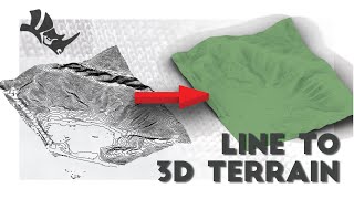 Convert Contour lines to 3D Terrain in Rhino [upl. by Frasco]