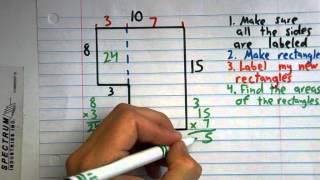 Calculating the Area of a Rectangle and Irregular Polygons [upl. by Caralie991]