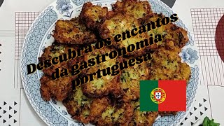 CULINÃRIA PORTUGUESA FACÃL  COMO FAZER PATANISCAS DE BACALHAU [upl. by Anelec]