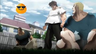 Baki Hanma vs Sikorsky AND Ryuukou Yanagi HD DUBBED 😱❤️🤯💯🔥🍿🤣👌 [upl. by Karen]