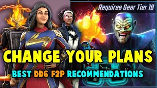 DONT FALL INTO DD6 TRAPS  BEST CHARACTERS FOR FASTCHEAP RUNS  MARVEL STRIKE FORCE  MSF [upl. by Heidt]