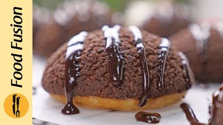 Chocolate Choux au Craquelin Chocolate Cream Puffs Recipe by Food Fusion [upl. by Salina]