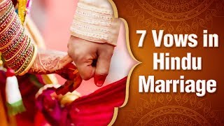 हिन्दू विवाह के सात वचन  7 vows of hindu marriage  The Ritual of Saath Pheras  Hindu Marriage [upl. by Armelda]