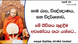 නාම රූප විඤ්ඤාණය සහ විදර්ශනාවමේ ජීවිතය තුළදීම අවබෝධය කරා යන්නට256Ven Hasalaka Seelawimala Thero [upl. by Notnek]