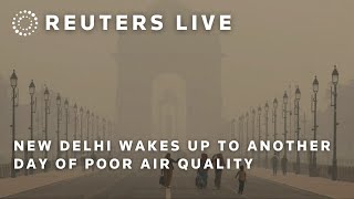 LIVE New Delhi wakes up to another day of poor air quality [upl. by Trinetta]