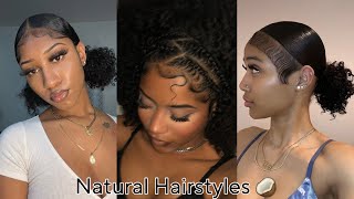 Natural Hairstyles Compilation For Baddies🥥 Styles By Baddies [upl. by Sualkin]