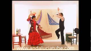 Aprenda a bailar sevillanas Baile completo [upl. by Ellimahs]