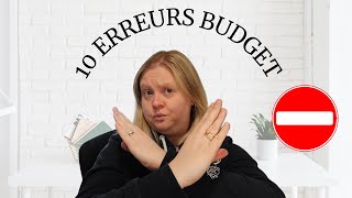 10 Erreurs budget TRES fréquentes [upl. by Ellita]