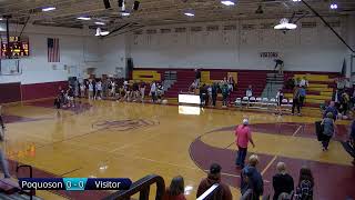 Poquoson Boys Basketball v Jamestown [upl. by Ayyidas]