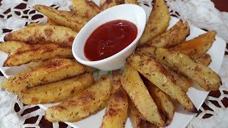 Recette potatoes au four facile a faireبطاطس مقرمشة في الفرن كوجبة سريعة [upl. by Euphemiah]