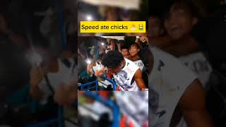 Speed ate chicks 🤮ishowspeed shorts [upl. by Eyllom463]