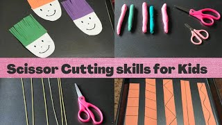 Scissor Cutting Skills for Kids  Fun Cutting Activities  Littleones FirstStep [upl. by Annaek]