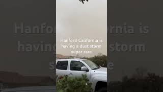 Super rare new for Hanford California they are having a dust storm [upl. by Akimot]