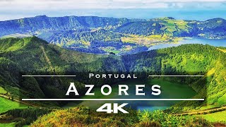 Azores Portugal 🇵🇹  by drone 4K [upl. by Dlanigger]