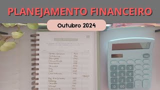 Planejamento Financeiro Outubro 24 com a Técnica dos Envelopes ✉️ [upl. by Hayman554]