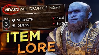 All NEW God of War Lore from Dwarven Shop Items [upl. by Remsen]