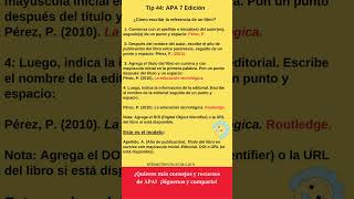 Cómo referenciar un libro en APA 7 edición  Normas APA 7 edición LA MÁS ACTUALIZADA [upl. by Gosselin]