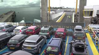 Brittany Ferries MV Armorique Departing Roscoff Finistère Brittany France 26th August 2014 [upl. by Kevina233]