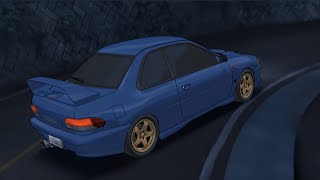 Takumi Test Drives the New Impreza Initial D Fourth Stage [upl. by Arde501]