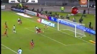 Argentina vs Peru 2 a 1 Eliminatorias Sudafrica 2010 Parte 1 [upl. by Atoked388]