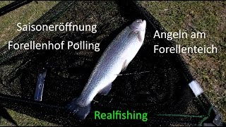 Saisoneröffnung am Forellenhof Polling  Angeln am Forellenteich [upl. by Eylk]