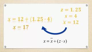 Statistics Chapter Convert z Scores to Data Values [upl. by Bilek]