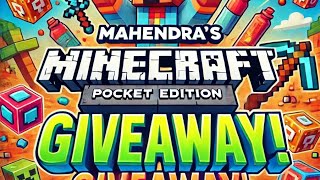 Minecraft pocket edition giveaway 2024 [upl. by Nolyat]