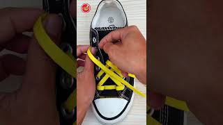 New Shoelace Fashion How To Tie Shoelaces Shoe Lacing Styles Shoelaces Shorts [upl. by Ahsayn]