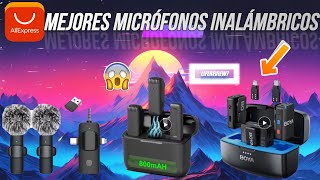 🌟😱¡Top 3 MEJORES MICROFONOS INALAMBRICOS en aliexpress para iPhone Android Cámaras PC y MAC🚀🎙️ [upl. by Tteragram]