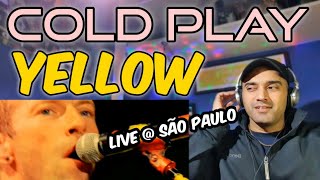 Coldplay  Yellow Live in São Paulo  First Time Reaction [upl. by Lindblad]