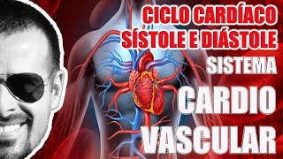 Ciclo Cardíaco Sístole e Diástole  Sistema Cardiovascular  Anatomia Humana  VideoAula 046 [upl. by Ardie]