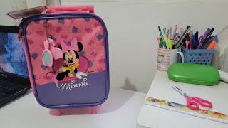 NOSTALGIA Mini Mochila de rodinha da Minnie Papelaria Castorino [upl. by Yeruoc]