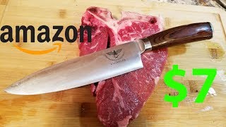 Best Cheap Chef Knife on Amazon Best Kitchen knife under 10 dollars [upl. by Monika]