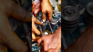 How to Valve lock adjustment  valve jobs automobile shortsfeed skills [upl. by Moorish814]