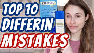 TOP 10 DIFFERIN GEL MISTAKES Dr Dray [upl. by Notpmah]