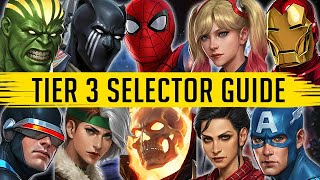 Tier 3 Selector Guide 2024 1st to 39th Ranked  Marvel Future Fight [upl. by Aicarg]