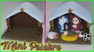 ❄🎁 Tutorial Mini Pesebre de Navidad 2022  Christmas Manger 🎁❄ [upl. by Amerd]