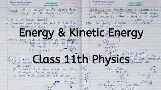 Energy  Kinetic Energy  Chapter 5  Work Energy and Power  Class 11  Physics [upl. by Roht]