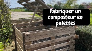 DIY COMPOSTEUR EN PALETTES [upl. by Baudoin]