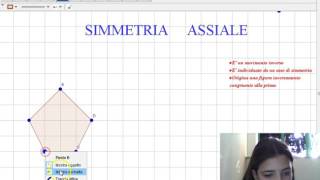 Simmetria assiale di un pentagono [upl. by Yelats849]