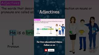 Adjectives  Definition Forms Types Use amp Example  Types of Adjectives  English Grammar shorts [upl. by Weisburgh]