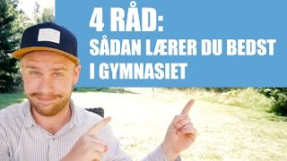 Sådan lærer du bedst i gymnasiet [upl. by Adniral]