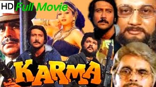 Karma movie Full HD 1080p Review  Anil kapoor  Anupam Kher  Sridevi  Full HD Facts amp Review [upl. by Ynnam]